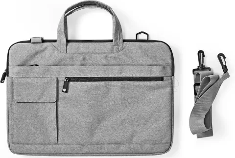Photo de Sacoche Ordinateur Portable Nedis Notebook Bag 15 16"max (Gris)