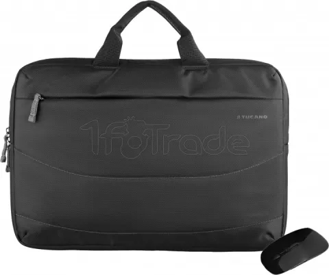 Photo de Sacoche Ordinateur Portable + Souris Tucano Idea 15.6" max (Noir)