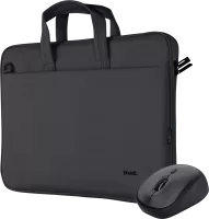 Photo de Sacoche Ordinateur Portable Trust Bologna 16" max + Souris sans fil (Noir)