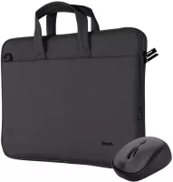 Photo de Sacoche Ordinateur Portable Trust Bologna 16" max + Souris sans fil Yvi+ (Noir)