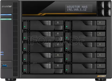 Photo de Serveur NAS Asustor Lockerstor 10 Gen3 AS-6810T - 10 baies (Noir)