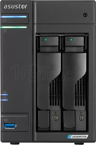 Photo de Serveur NAS Asustor Lockerstor 2 Gen2 AS-6702T v2 - 2 baies (Noir)