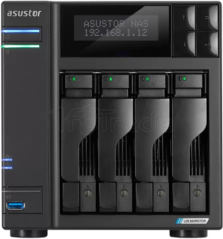 Photo de Serveur NAS Asustor Lockerstor 4 Gen2 AS-6704T v2 - 4 baies (Noir)