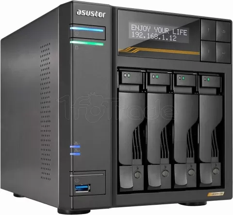 Photo de Serveur NAS Asustor Lockerstor 4 Gen2 AS-6704T v2 - 4 baies (Noir)