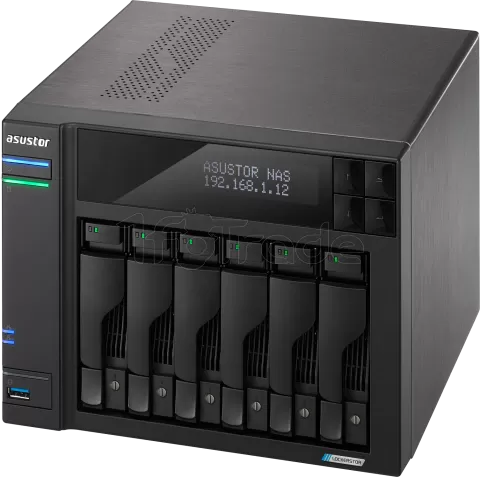 Photo de Serveur NAS Asustor Lockerstor 6 Gen2 AS-6706T - 6 baies (Noir)