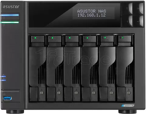Photo de Serveur NAS Asustor Lockerstor 6 Gen2 AS-6706T v2 - 6 baies (Noir)
