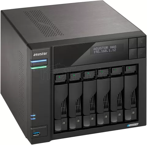 Photo de Serveur NAS Asustor Lockerstor 6 Gen2 AS-6706T v2 - 6 baies (Noir)