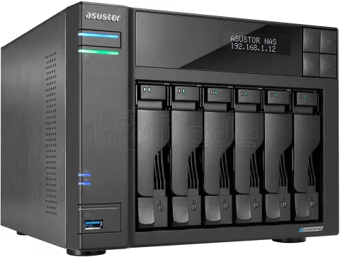 Photo de Serveur NAS Asustor Lockerstor 6 Gen2 AS-6706T v2 - 6 baies (Noir)
