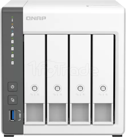 Photo de Serveur NAS Qnap TS-433 4Go - 4 baies (Blanc)