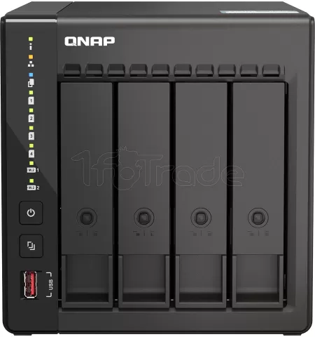 Photo de Serveur NAS Qnap TS-453E 8Go - 4 baies (Noir)