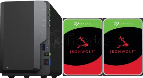 Photo de Serveur NAS Synology DiskStation DS223 - 16To (2x8To) Seagate Ironwolf