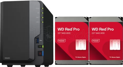 Photo de Serveur NAS Synology DiskStation DS223 - 4To (2x2To) WD Red Pro