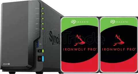 Photo de Serveur NAS Synology DiskStation DS224+ - 16To (2x8To) Seagate Ironwolf Pro