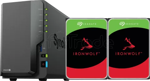 Photo de Serveur NAS Synology DiskStation DS224+ - 16To (2x8To) Seagate Ironwolf