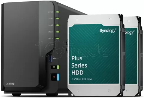 Photo de Serveur NAS Synology DiskStation DS225+ - 4To (2x2To) HDD Plus