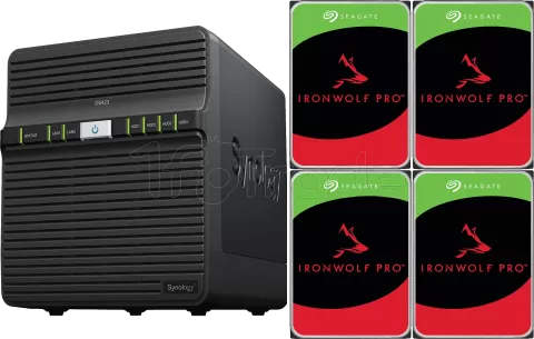 Photo de Serveur NAS Synology DiskStation DS423 - 16To (4x4To) Seagate Ironwolf Pro