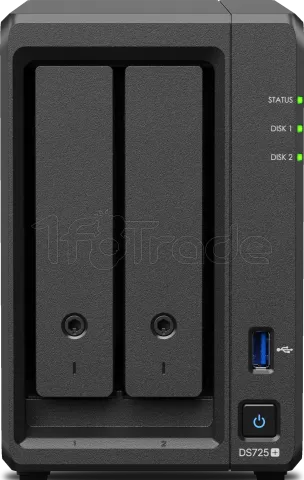 Photo de Serveur NAS Synology Diskstation DS725+ - 2 baies