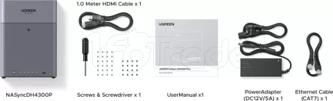 Photo de Serveur NAS Ugreen DH4300 Plus - 4 baies (Gris)