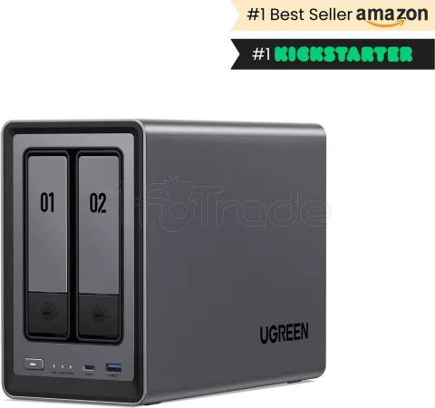Photo de Serveur NAS Ugreen DXP2800 - 2 baies (Noir)