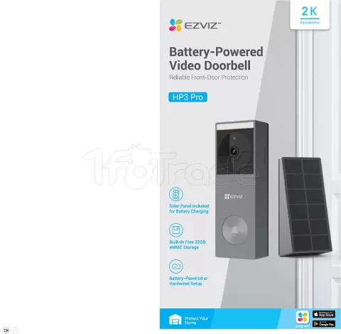 Photo de Sonnette connectée Ezviz HP3 Pro 2K