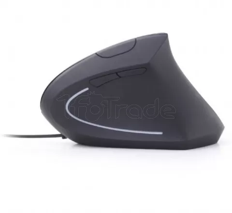 Photo de Souris filaire ergonomique Gembird MUS-ERGO-01 (Noir)