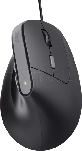 Photo de Souris filaire ergonomique Trust Bayo II (Noir)