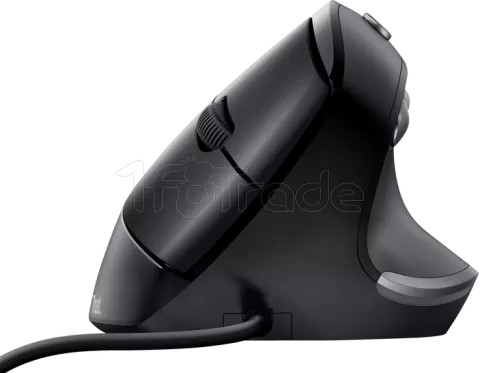 Photo de Souris filaire ergonomique Trust Verticale pour droitier Bayo (Noir)