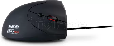 Photo de Souris filaire ergonomique Urban Factory Ergo Next pour droitier (Noir)