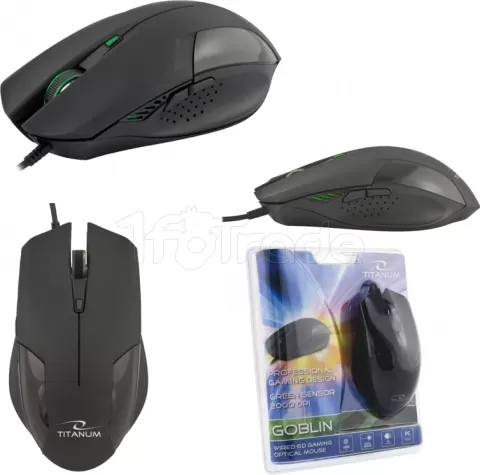 Photo de Souris Filaire Esperanza Titanum Goblin TM106 (Noir)