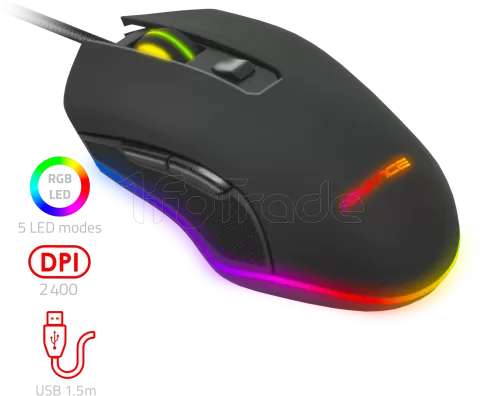 Photo de Souris filaire Gamer Advance GTA 210 RGB (Noir)