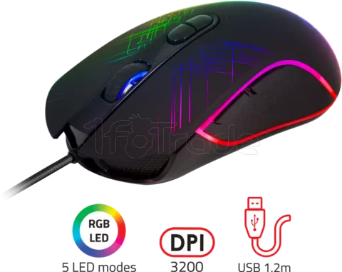 Photo de Souris filaire Gamer Advance GTA 230 RGB (Noir)