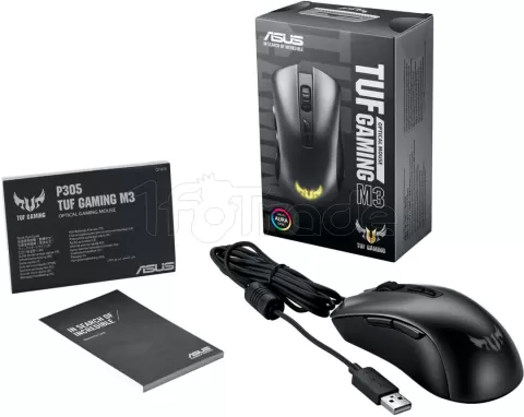 Photo de Souris filaire Gamer Asus Tuf Gaming M3 RGB (Noir)