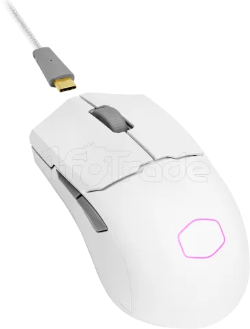 Photo de Souris filaire Gamer Cooler Master MasterMouse MM712 (Blanc)