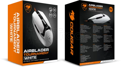 Photo de Souris filaire Gamer Cougar Airblader Tournament (Blanc)