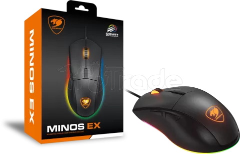 Photo de Souris filaire Gamer Cougar Minos EX RGB (Noir)