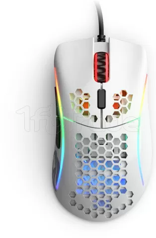 Photo de Souris filaire Gamer Glorious PC Gaming Race Model D RGB (Blanc Brillant)