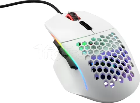 Photo de Souris filaire Gamer Glorious PC Gaming Race Model I RGB (Blanc)