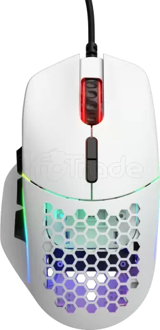 Photo de Souris filaire Gamer Glorious PC Gaming Race Model I RGB (Blanc)