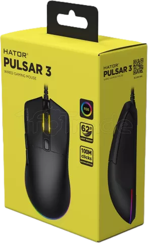 Photo de Souris filaire Gamer Hator Pulsar 3 RGB (Noir)