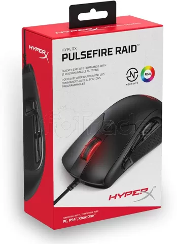 Photo de Souris filaire Gamer HyperX Pulsefire Raid RGB (Noir)