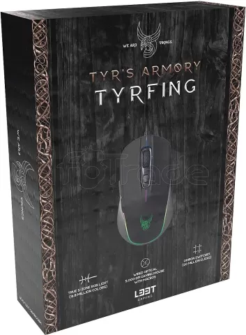 Photo de Souris filaire Gamer L33T Gaming Tyrfing RGB (Noir)