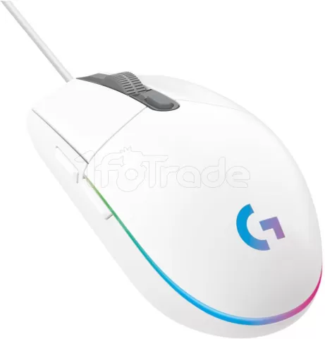Photo de Souris filaire Gamer Logitech G102 LightSync RGB (Blanc)