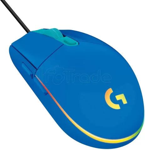 Photo de Souris filaire Gamer Logitech G203 LightSync (Bleu)