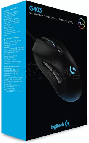 Photo de Souris filaire Gamer Logitech G403 Hero RGB (Noir)