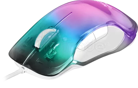 Photo de Souris filaire Gamer Mars Gaming MMGlow RGB (Blanc)