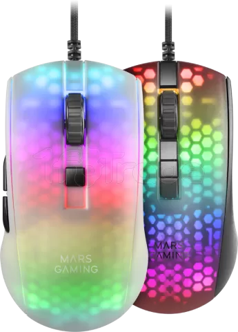 Photo de Souris filaire Gamer Mars Gaming MMR RGB (Blanc)