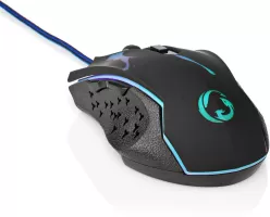 Photo de Souris filaire Gamer Nedis GMWD210BK (Noir)