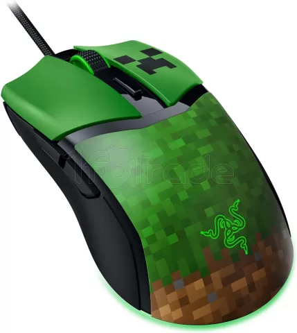 Photo de Souris filaire Gamer Razer Cobra Minecraft (Vert/Noir)