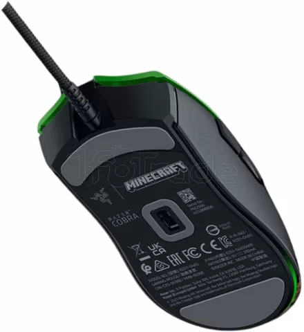 Photo de Souris filaire Gamer Razer Cobra Minecraft (Vert/Noir)