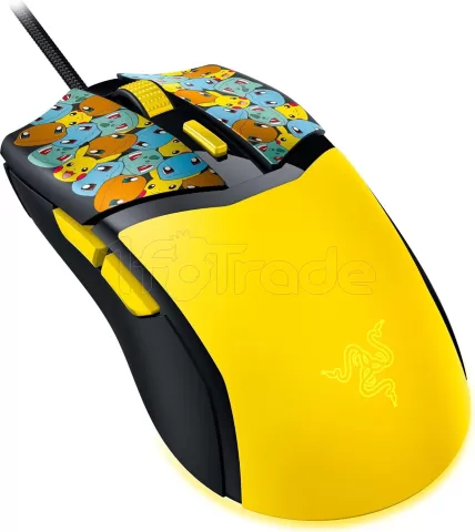 Photo de Souris filaire Gamer Razer Cobra Pokemon Kanto Starters (Jaune)